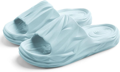 Men's Textured Light Soft Thick Sole Cushion Slides