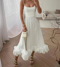 Load image into Gallery viewer, Cinderella Ruffled Chic White Sleeveless Maxi Dress