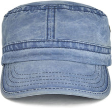 Load image into Gallery viewer, Men&#39;s Army Vintage Medium Blue Denim Cadet Style Military Hat