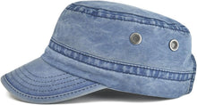 Load image into Gallery viewer, Men&#39;s Army Vintage Medium Blue Denim Cadet Style Military Hat