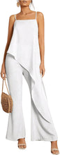 Load image into Gallery viewer, Cascading Beige Goddess Sleeveless 2pc Layer Jumpsuit