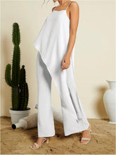 Load image into Gallery viewer, Cascading Beige Goddess Sleeveless 2pc Layer Jumpsuit