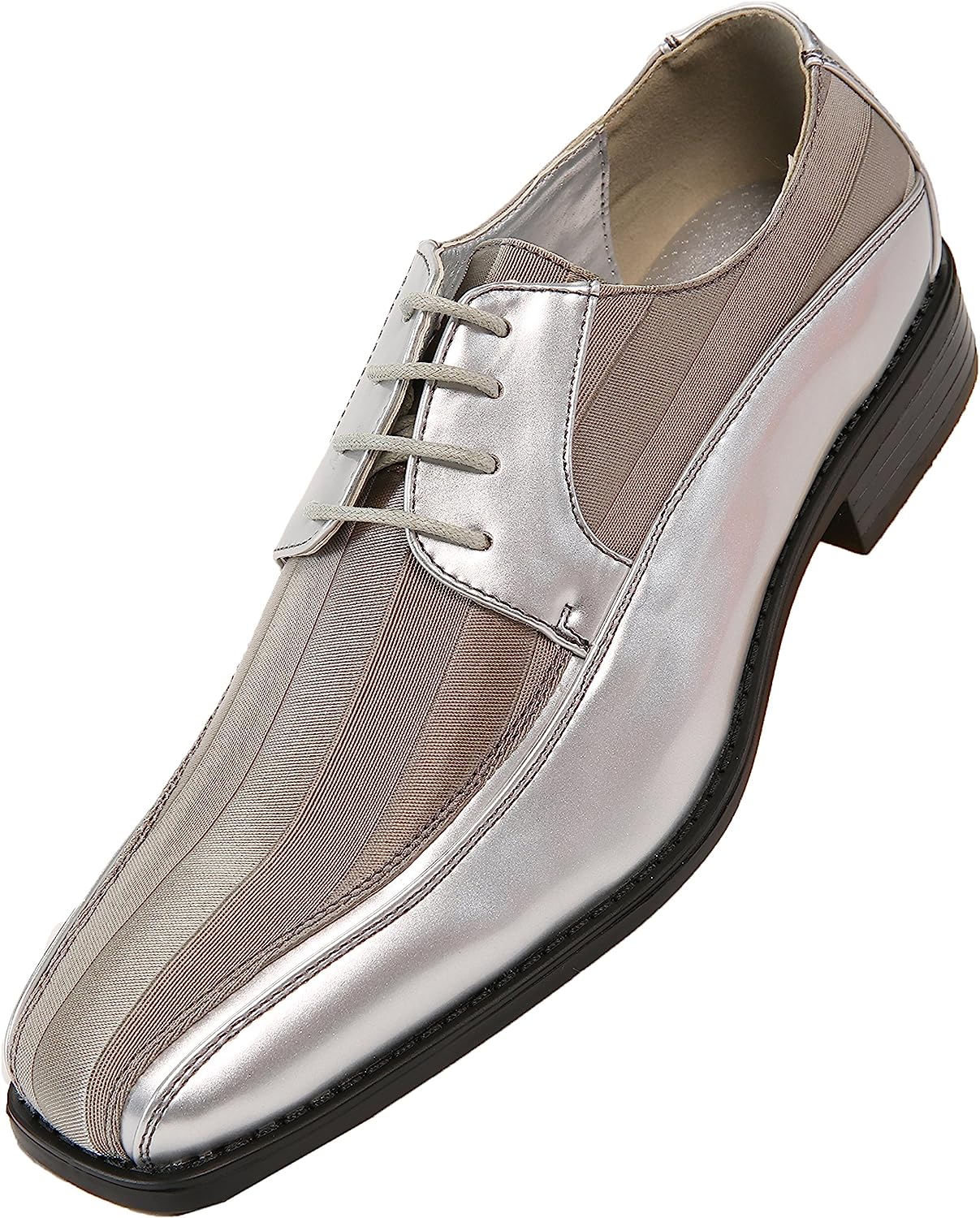 Silver mens shoes formal online