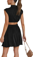 Load image into Gallery viewer, Dynasty Black Cut Out Mock Neck Mini Dress