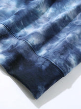 Load image into Gallery viewer, Men&#39;s Blue Tie Dye Long Sleeve Pull Over Sweatshirt