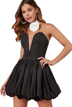 Load image into Gallery viewer, Black Sweetheart Date Night Mini Dress