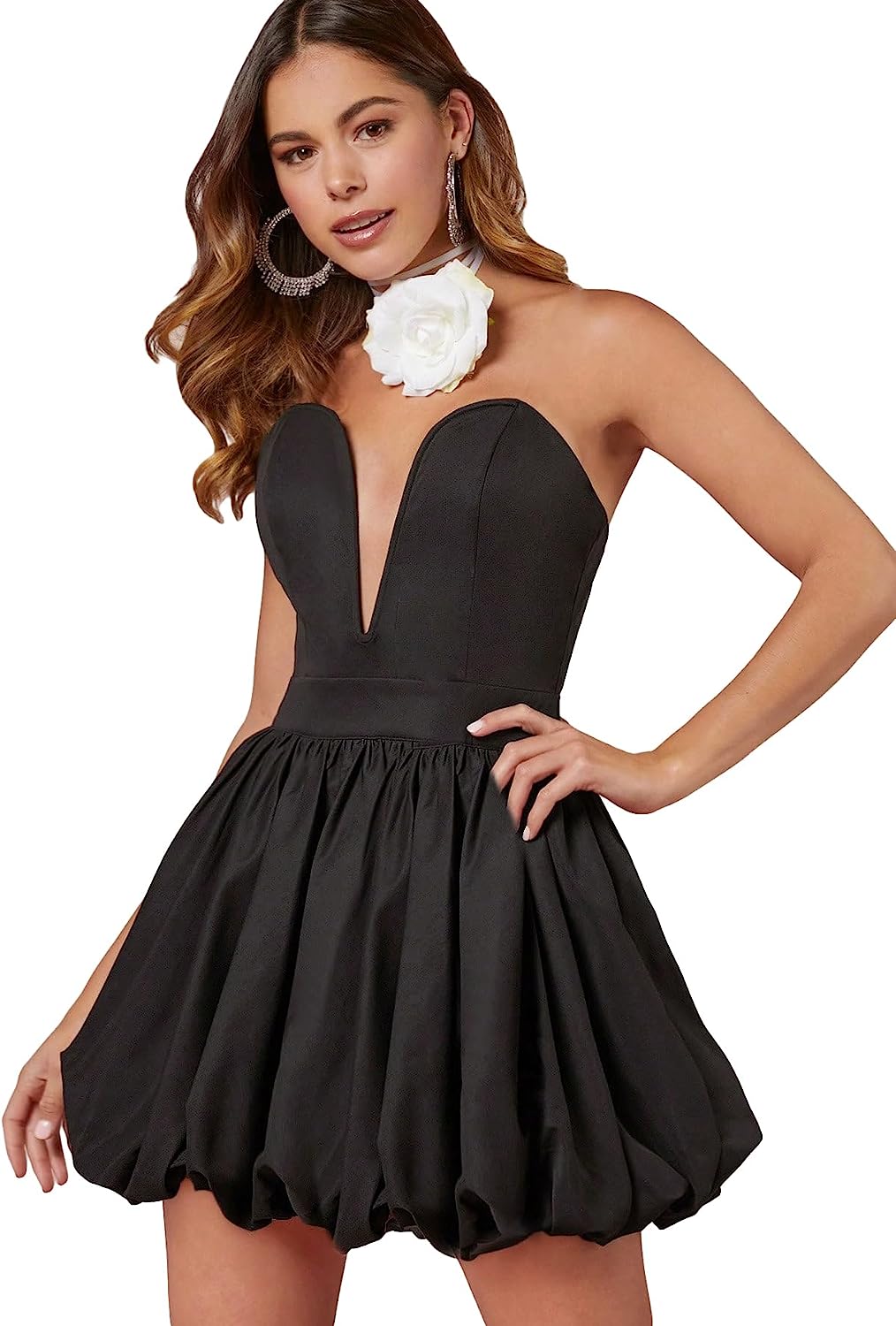 Black Sweetheart Date Night Mini Dress