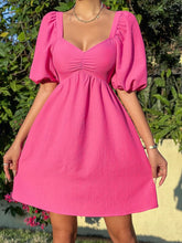 Load image into Gallery viewer, Powder Puff Pink Sweetheart Mini Dress