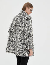 Load image into Gallery viewer, Faux Fur Brown Leopard Animal Print Long Sleeve Winter Coat