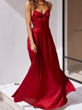 Load image into Gallery viewer, Wine Red Formal Evening Backless Cocktail Maxi Dress