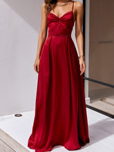 Load image into Gallery viewer, Wine Red Formal Evening Backless Cocktail Maxi Dress