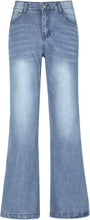 Load image into Gallery viewer, Boyfriend Style Light Blue High Waist Straight Leg Denim Jeans