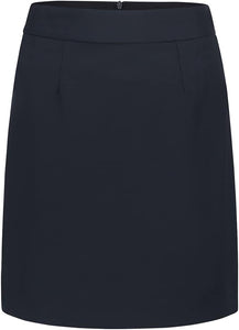 Polished Black Long Sleeve Business Blazer & Skirt Suit Set