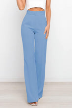 Load image into Gallery viewer, Sophisticated Light Beige High Waist Front Button Pants