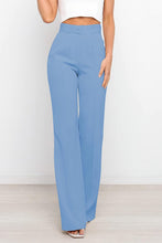 Load image into Gallery viewer, Sophisticated Lavender Purple High Waist Front Button Pants