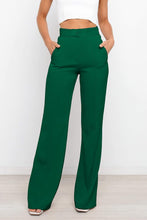 Load image into Gallery viewer, Sophisticated White High Waist Front Button Pants