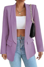Load image into Gallery viewer, NYC Style Fuschia Pink Business Chic Sleeve Lapel Blazer