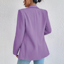 Load image into Gallery viewer, NYC Style Lavender Purple Business Chic Sleeve Lapel Blazer