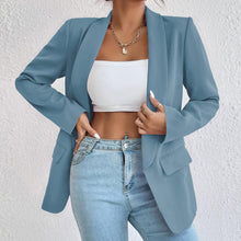 Load image into Gallery viewer, NYC Style White Business Chic Sleeve Lapel Blazer