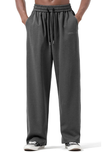 Men’s Charcoal Comfy Knit Drawstring Sweatpants