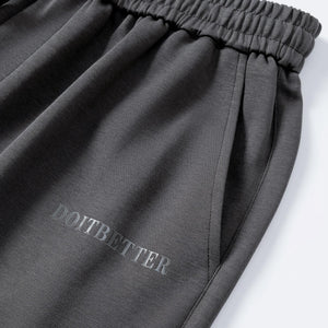 Men’s Charcoal Comfy Knit Drawstring Sweatpants