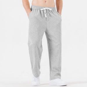 Light Grey Men’s Comfy Knit Drawstring Sweatpants