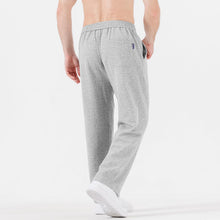 Load image into Gallery viewer, Light Grey Men’s Comfy Knit Drawstring Sweatpants