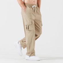 Load image into Gallery viewer, Khaki Men’s Comfy Knit Drawstring Sweatpants