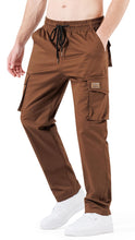 Load image into Gallery viewer, Men’s Comfy Knit Brown Drawstring Sweatpants