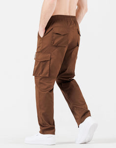 Men’s Comfy Knit Brown Drawstring Sweatpants