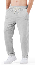 Load image into Gallery viewer, Men’s Grey Comfy Knit Drawstring Sweatpants