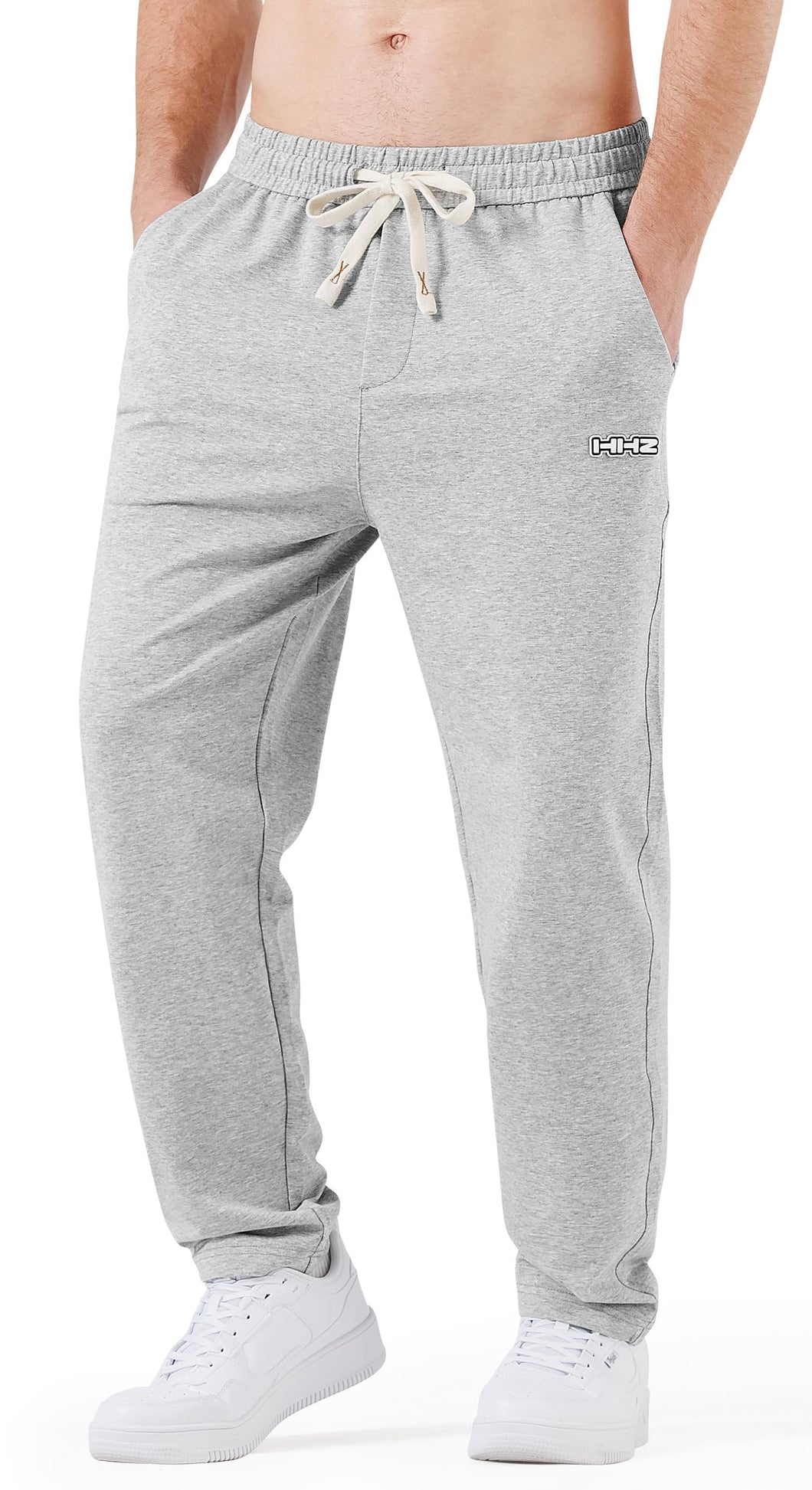 Men’s Grey Comfy Knit Drawstring Sweatpants