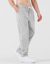 Load image into Gallery viewer, Men’s Grey Comfy Knit Drawstring Sweatpants