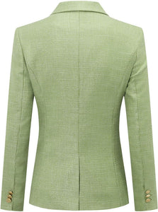 Glitter Green Women's 2pc Business Blazer & Pants Set
