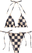 Load image into Gallery viewer, Beach Style Green Checkered Tie 2pc Bikini Swimwear Set