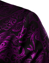 Load image into Gallery viewer, Men&#39;s Pink Paisley Slim Fit Long Sleeve Dress Shirt