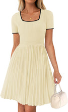 Load image into Gallery viewer, Tennis Chic Pleated Polo Black Short Sleeve Mini Dress