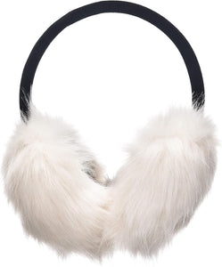 Grey/Black Soft & Comfy Faux Fur Winter Style Ear Muffs
