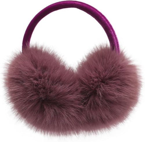 Purple Soft & Comfy Faux Fur Winter Style Ear Muffs