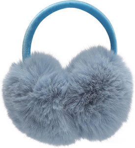 Grey/Black Soft & Comfy Faux Fur Winter Style Ear Muffs