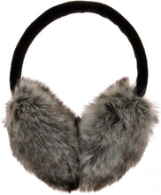 Load image into Gallery viewer, Grey/Black Soft &amp; Comfy Faux Fur Winter Style Ear Muffs