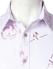 Load image into Gallery viewer, Men&#39;s Floral Short Sleeve Button Down Shirt