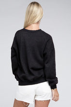 Load image into Gallery viewer, Fleece Ash Black Oversized Pullover