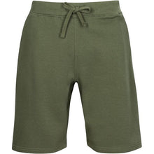 Load image into Gallery viewer, Men&#39;s Olive Fleece Drawstring Sweat Shorts