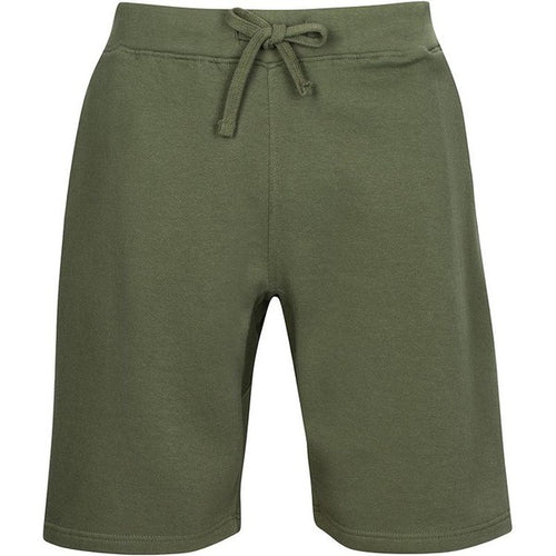 Men's Olive Fleece Drawstring Sweat Shorts