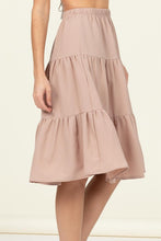 Load image into Gallery viewer, Call It a Day Tiered Midi Skirt