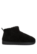 Load image into Gallery viewer, Black Fleece Exterior Fluffy Boots