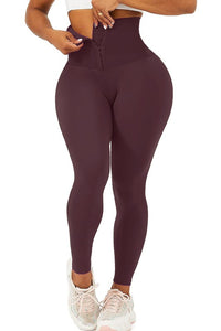 Corset Waist Black Buttery Soft Leggings