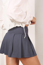 Load image into Gallery viewer, Babe White High Waist Tennis Skirt