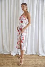 Load image into Gallery viewer, Floral Midi Cowl Neck Slip Dress